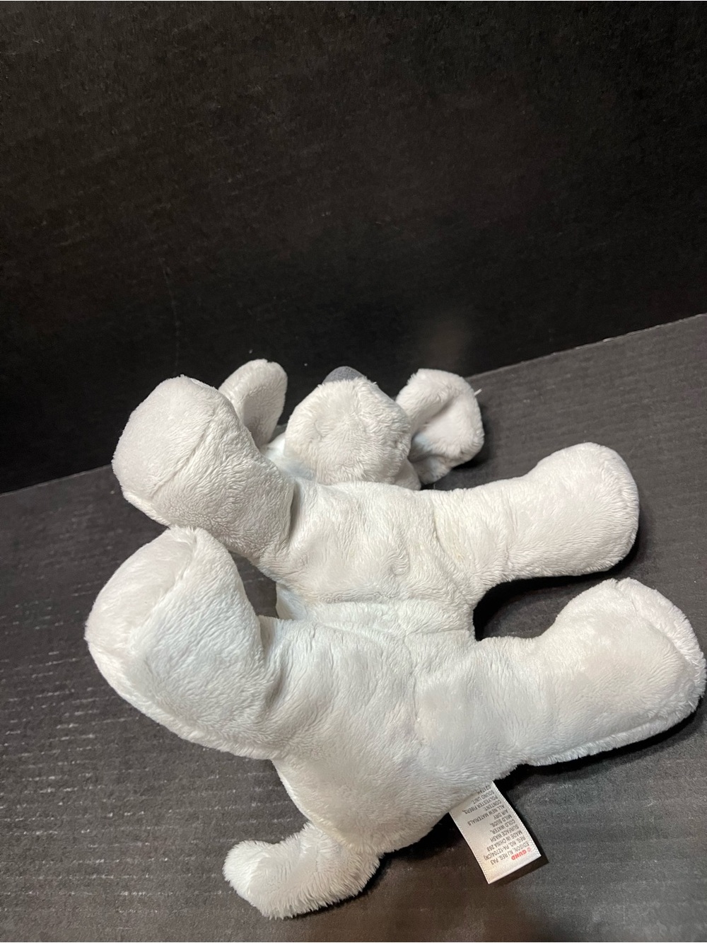 Baby Gund Spunky Gray Puppy Dog Plush Lovey Toy 8" White Eye Patch NWT - Picture 8 of 9